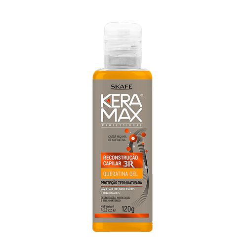 Queratina Gel Keramax Reconstrução Capilar 120g Skafe