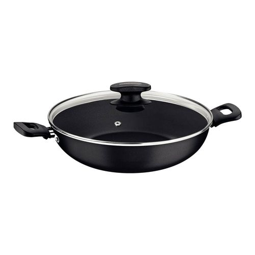Panela Wok Loreto Alumínio Antiaderente 28cm Grafite Tramontina