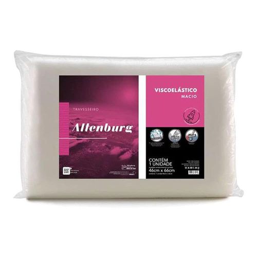 Travesseiro Visco Elástico Nasa Marfim 46x66cm Altenburg