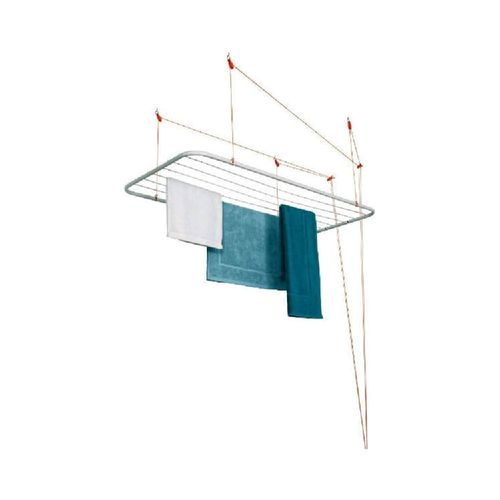 Varal De Teto Em Aço 1,20x0,56m 7092 Branco Maxeb