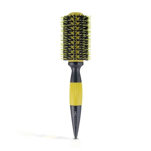 Escova De Cabelo Profissional 33mm Amarelo Thermal Ceramic Cerdas Mistas Mq