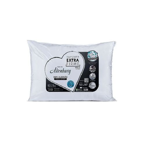 Travesseiro Suporte Extra Firme Branco 50x70cm Altenburg