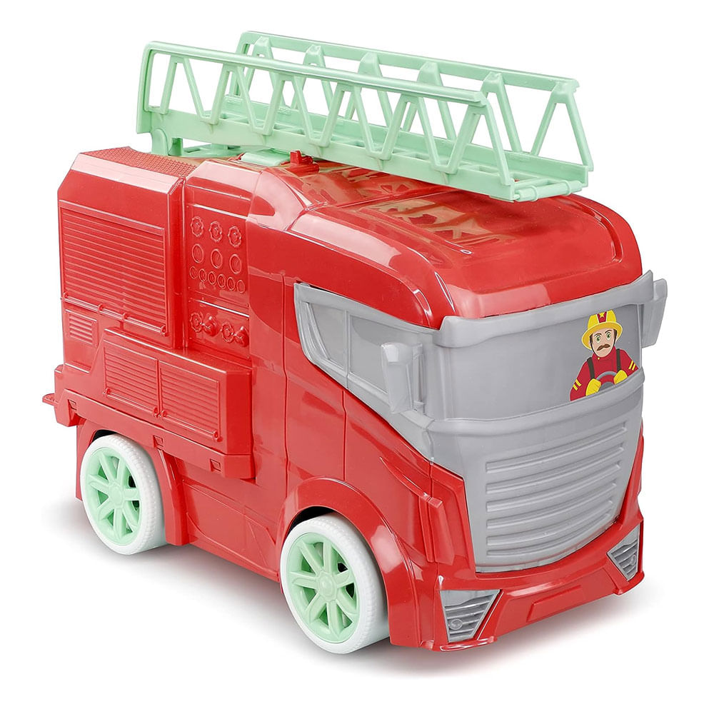 Brinquedo Caminhao Truck Bombeiro Transforme - 000899