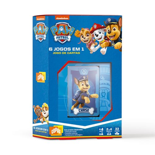 Jogo De Cartas 6 Em 1 Patrulha Canina Copag