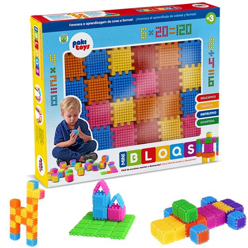 Mini Bloqs 120 Peças Paki Toys