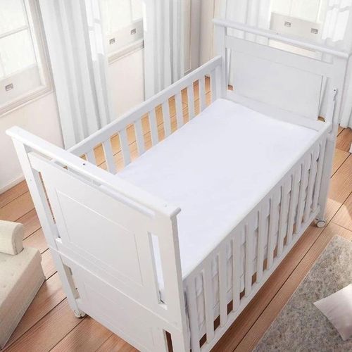 Lençol Com Elástico Para Berço Branco Baby Joy