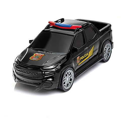 Carro De Brinquedo Texas Pickup Polícia Preto Lummar Brinquedos
