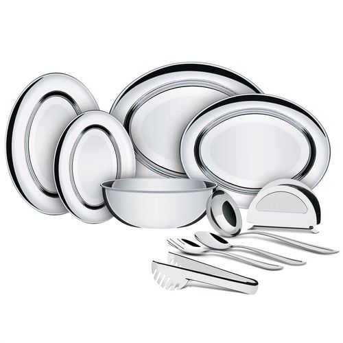 Jogo Para Servir Com 10 Peças Inox Buena 64700/020 Tramontina