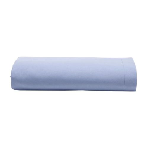 Lençol Com Elástico Queen Prata Azul 150 fios Santista
