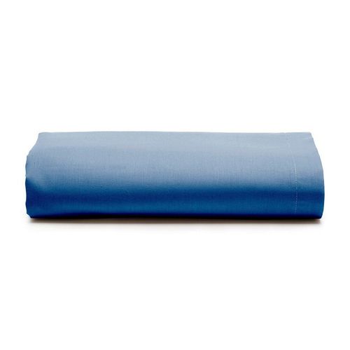 Lençol sem Elástico Solteiro Azul Indigo Santista Royal