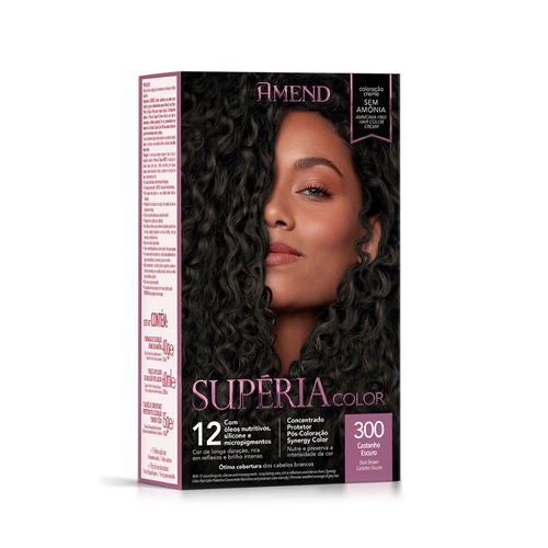 Tonalizante Supéria Color 300 Castanho Escuro Amend