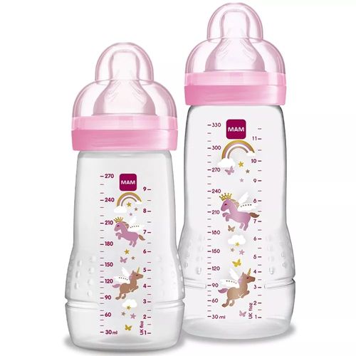 Kit Mamadeira Easy Active 2m+ Rosa MA50022 MAM