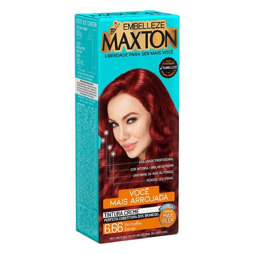 Tintura Maxton 6.66 Vermelho Cereja Embelezze
