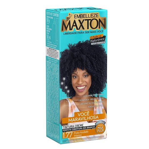 Tintura Maxton 1.77 Preto Azulado Intenso Embelleze