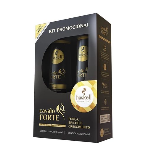 Kit Shampoo   Condicionador Cavalo Forte 500ml Haskell