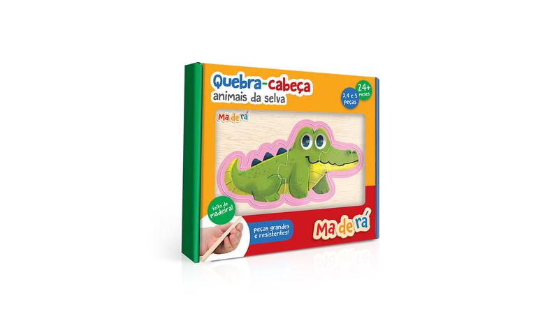 Quebra-cabeça Animais da Selva - Toyster Brinquedos - Toyster