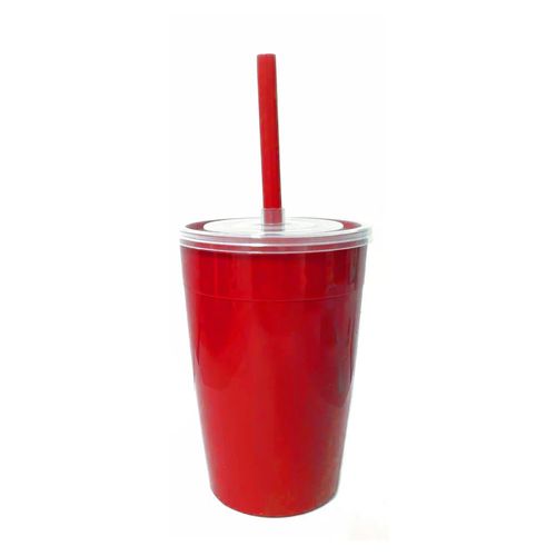 Copo Com Tampa E Canudo 380ml Zeek