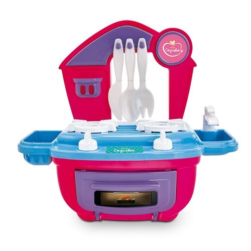 Mini Cozinha Com Acessórios Cores Sortidas Bs Toys