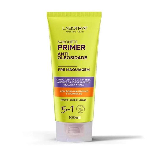 Sabonete Facial Primer Pré Maquiagem Anti Oleosidade 100ml Labotrat