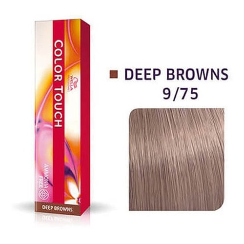 Tintura Color Touch 9/75 Louro Claríssimo Marrom Cajú 60g Wella