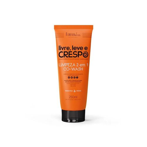 Co-Wash Limpeza 2 em 1 Livre, Leve e Crespo 250ml Forever Liss