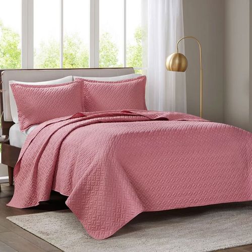 Colcha Siena Attuale Queen 2,40m x 2,60m Rosa Corttex