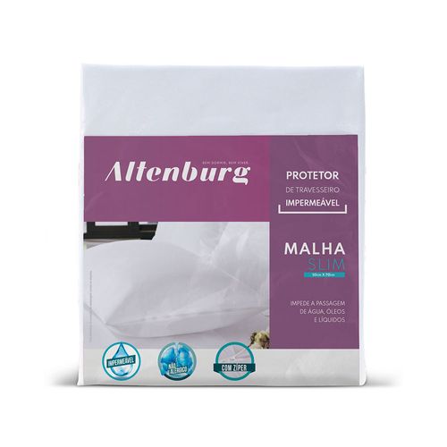 Protetor De Travesseiro Impermeável Malha Slim 50cm x 70cm Altenburg