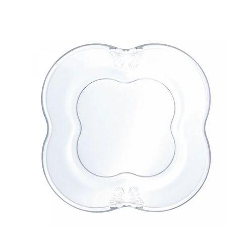Conjunto De 4 Pratos Para Sobremesa De Vidro Butterfly 17cm Wolff