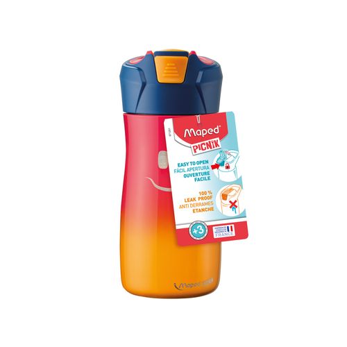 Garrafa De Aço Inox Picnik Kids Rosa 430ml Maped