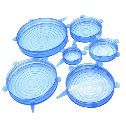 Conjunto Tampas De Silicone 6 Unidades Dute
