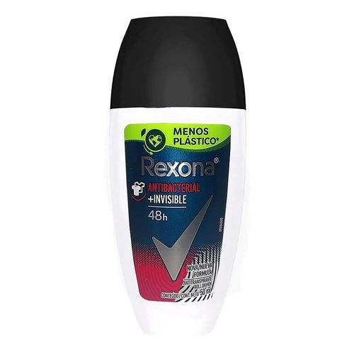 Desodorante Rollon 50ml Men Antibacterial Invisible Rexona