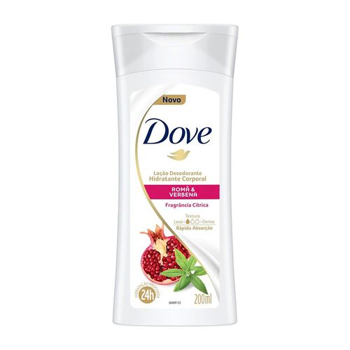 Loção Desodorante Hidratante Corporal Romã E Verbena 200 ml Dove