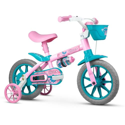 Bicicleta Charm Aro 12 Rosa Menina Nathor