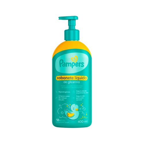 Sabonete Líquido de Glicerina Hipoalergênico 400ml Pampers