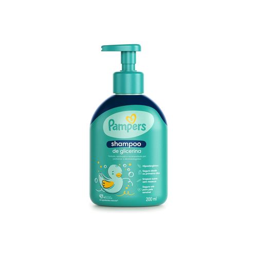 Shampoo Glicerina Hipoalergênico 200ml Pampers