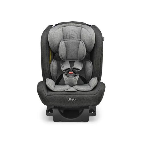 Cadeira Para Auto 0-36 Kg Isofix Litet All Stages Fix 2.0 Preta E Cinza Bb452  Multikids