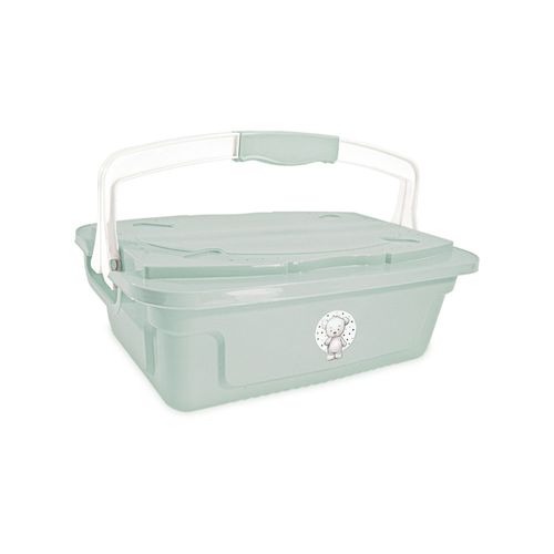 Organizador Infantil Verde Com Alça 10 Litros Fofura Cajovil