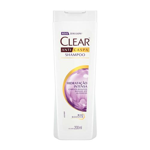 Shampoo Anticaspa 200ml Hidratação Intensa Clear