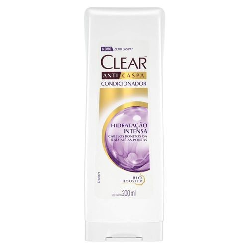 Condicionador Anticaspa 200ml Hidratação Intensa Clear