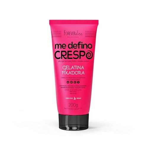 Gelatina Fixadora Me Defino Crespo 200g Forever Liss