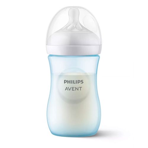 Mamadeira Pétala 1m+ Bico Antivazamento 260ml Azul Avent Philips
