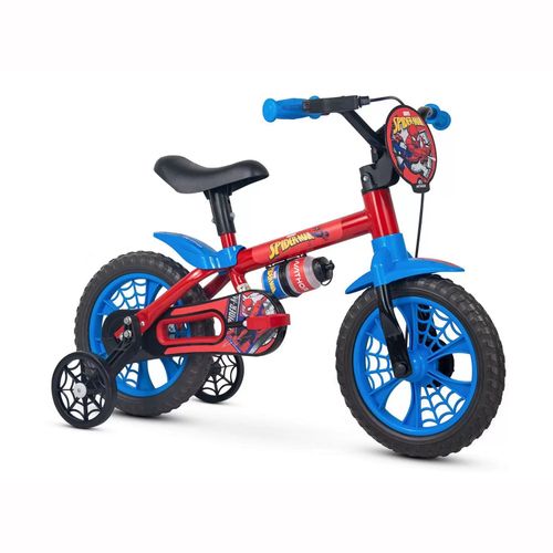 Bicicleta Aro 12 Spider Man Menino Nathor