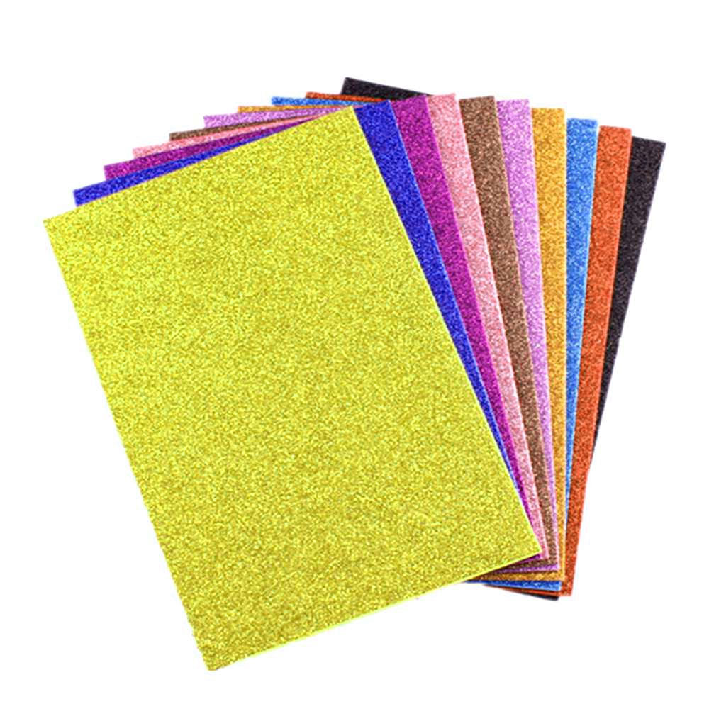 Folha De Eva Com Glitter Unidade 40x48 Consultar Cores Sacolã 3291