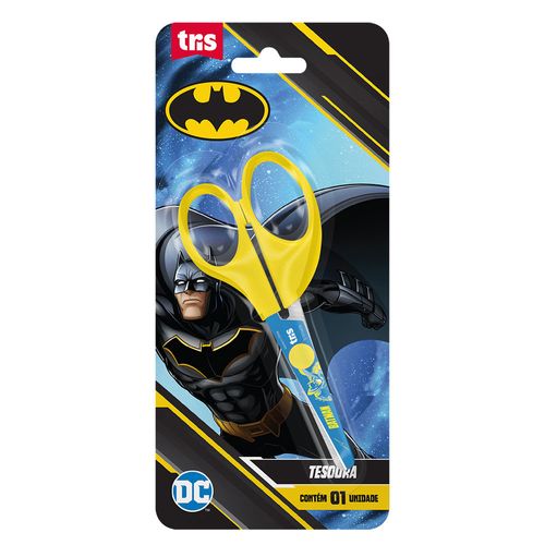 Tesoura Escolar Batman Cores Sortidas 13cm Tris