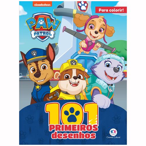 Livro 101 Primeiros Desenhos - Patrulha Canina Ciranda Cultural