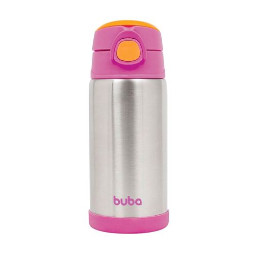 Garrafa Térmica Infantil 400ml Parede Dupla 11384 Rosa Buba