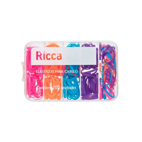 Elástico Para Cabelos 200 Unidades Ricca