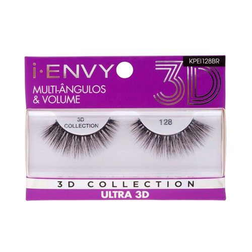 Cílios Postiços 3D Collection I-Envy 128 Kiss