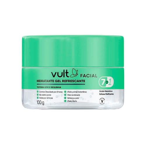 Gel Hidratante Facial Refrescante 7 em 1 100g Vult