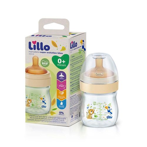 Mamadeira Super Evolution Látex 150ml Lillo